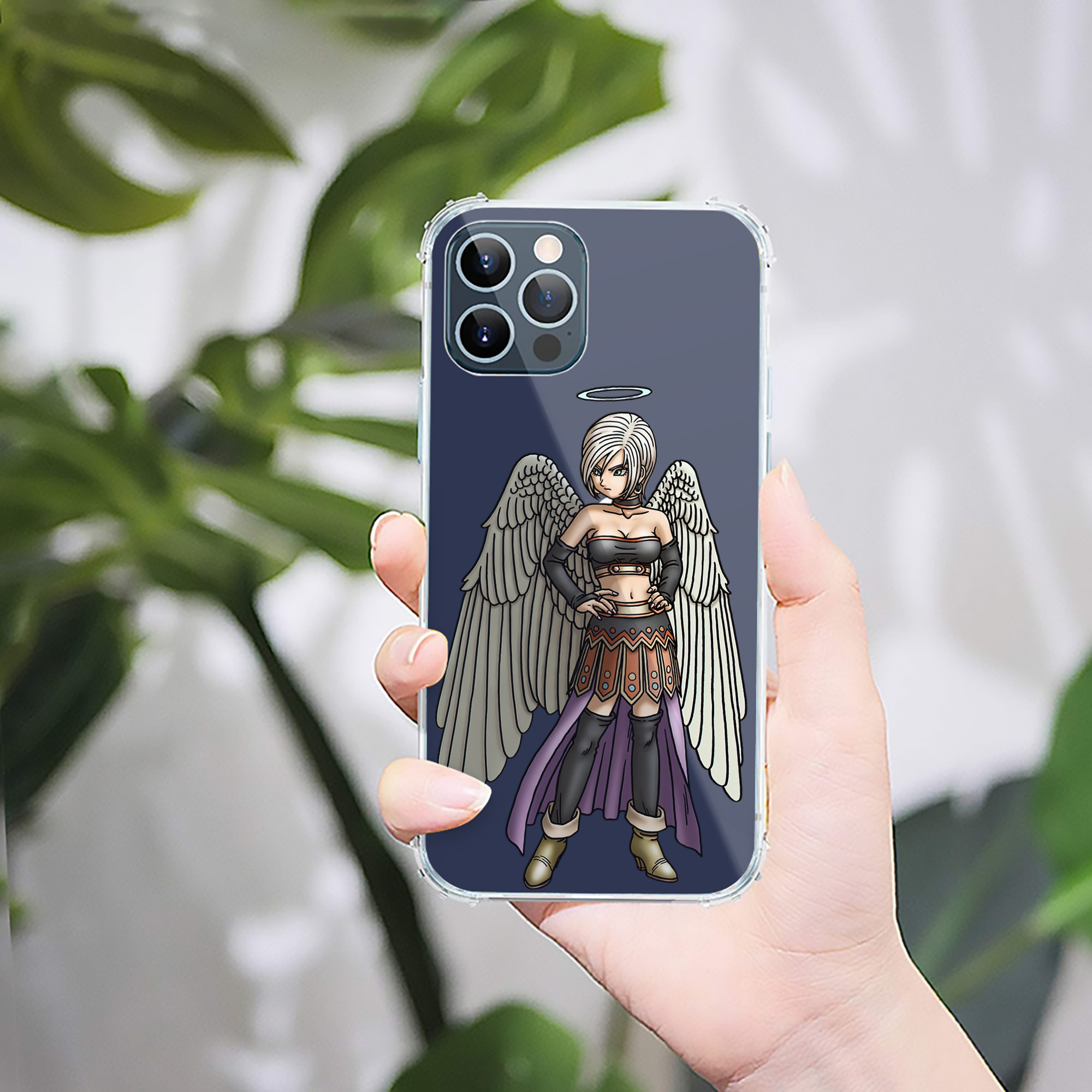 （画像用） ドラゴンクエスト Doragon Kuesuto Dragon Quest 【iPhone 12シリーズ対応】透明スマホケース（クリアソフトケース）